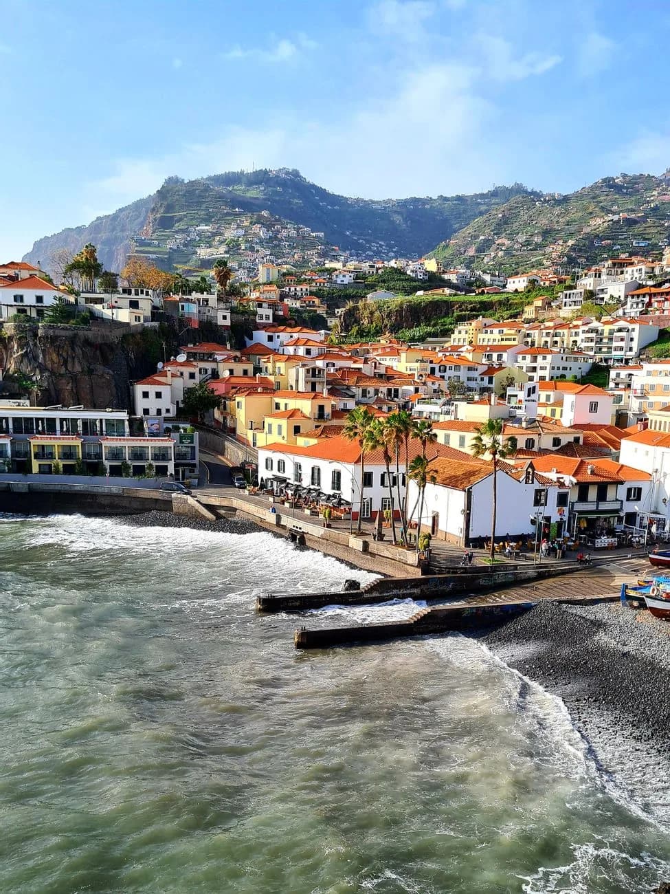 Le village coloré et le port de pêche de Câmara de Lobos, côte sud de Madère